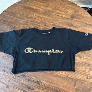 Champion custom crop top t shirt
